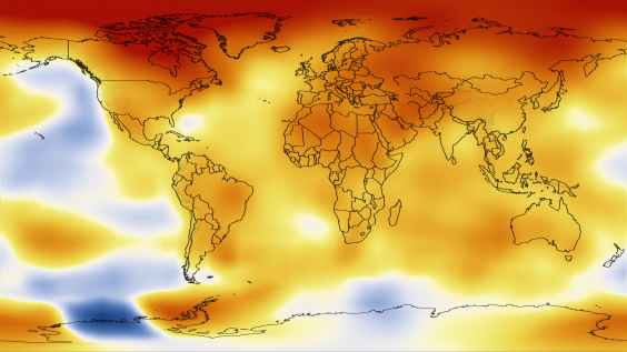 aumento temperature nasa