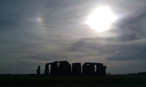 Sun dog at Stonehenge