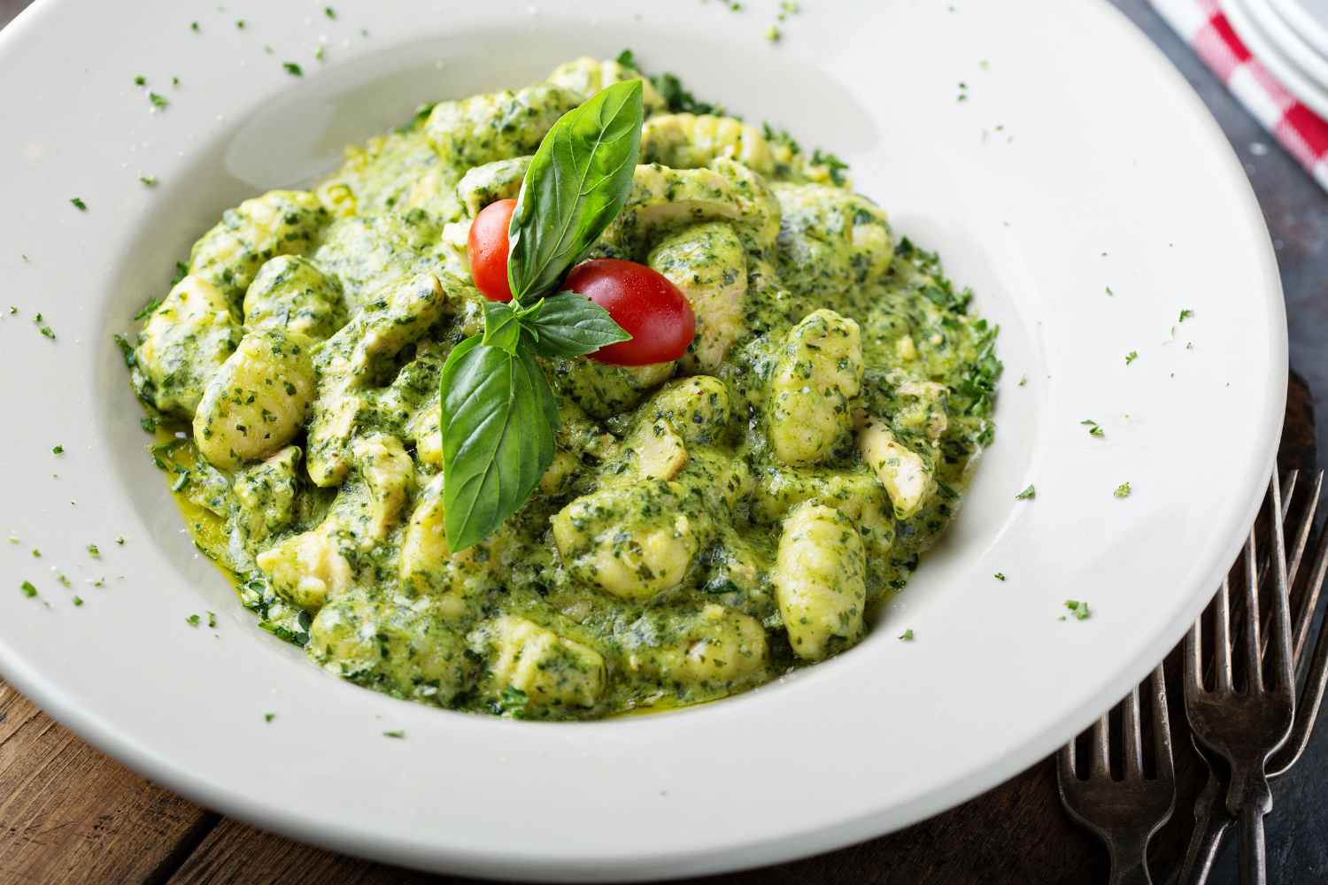 gnocchi al pesto