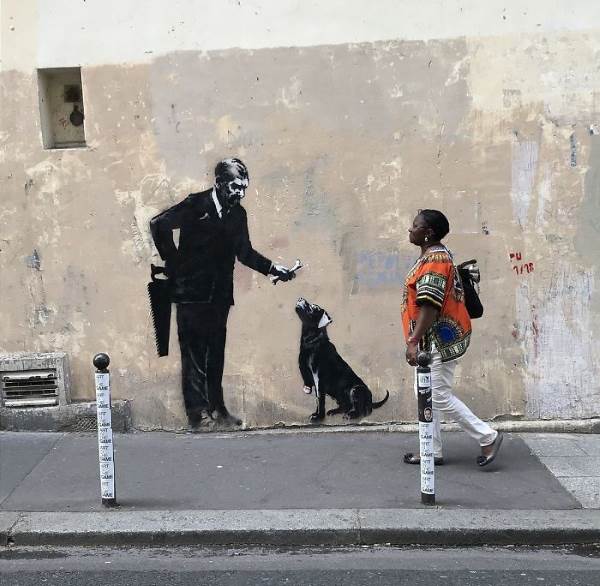street art banksy parigi2
