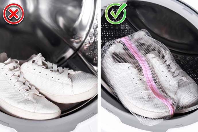 Come lavare la scarpe da ginnastica in lavatrice: gli errori da non fare