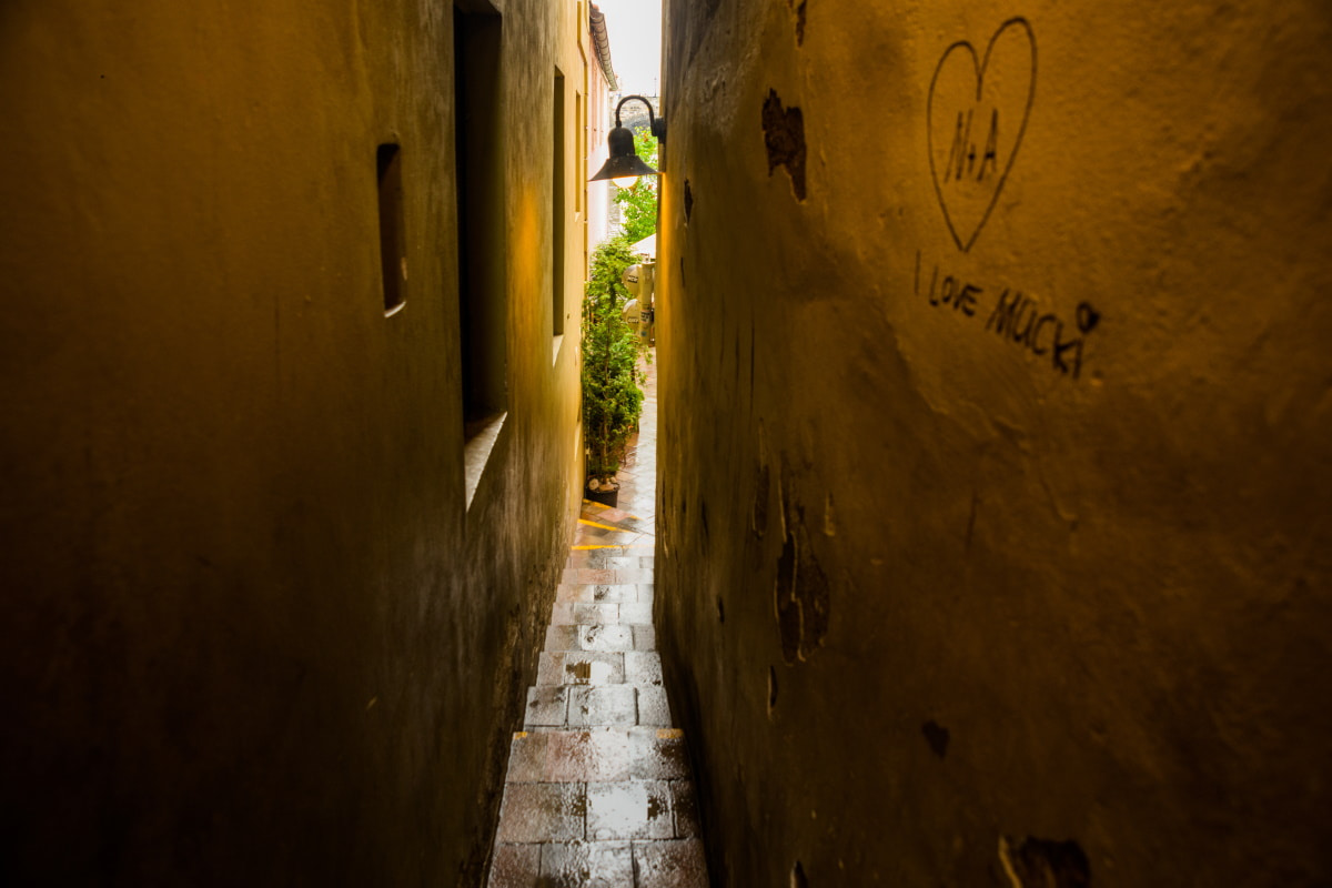 Strada stretta a Praga