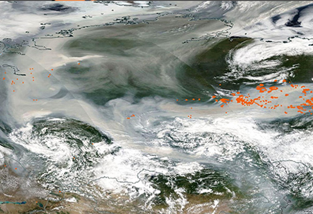 incendi siberia fumo polo nord