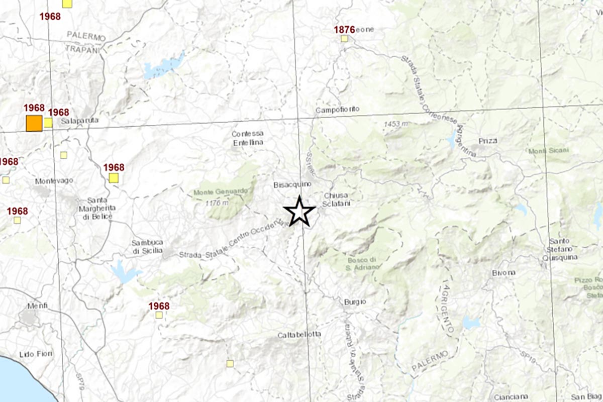 terremoto nel palermitano