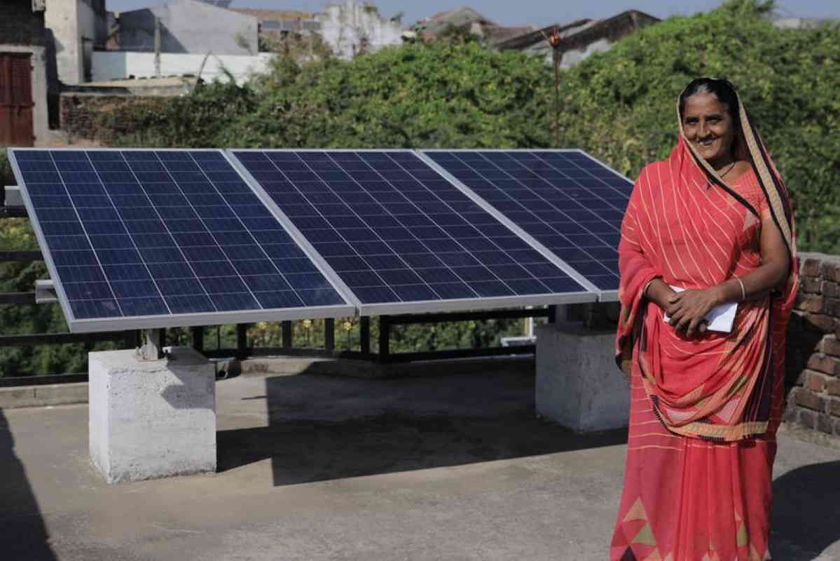 villaggio a energia solare india