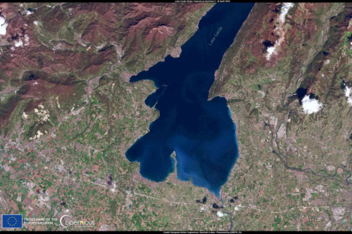 lago di garda minimo storico 70 anni