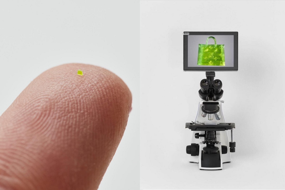 La microscopica borsa Louis Vuitton è più piccola di un granello