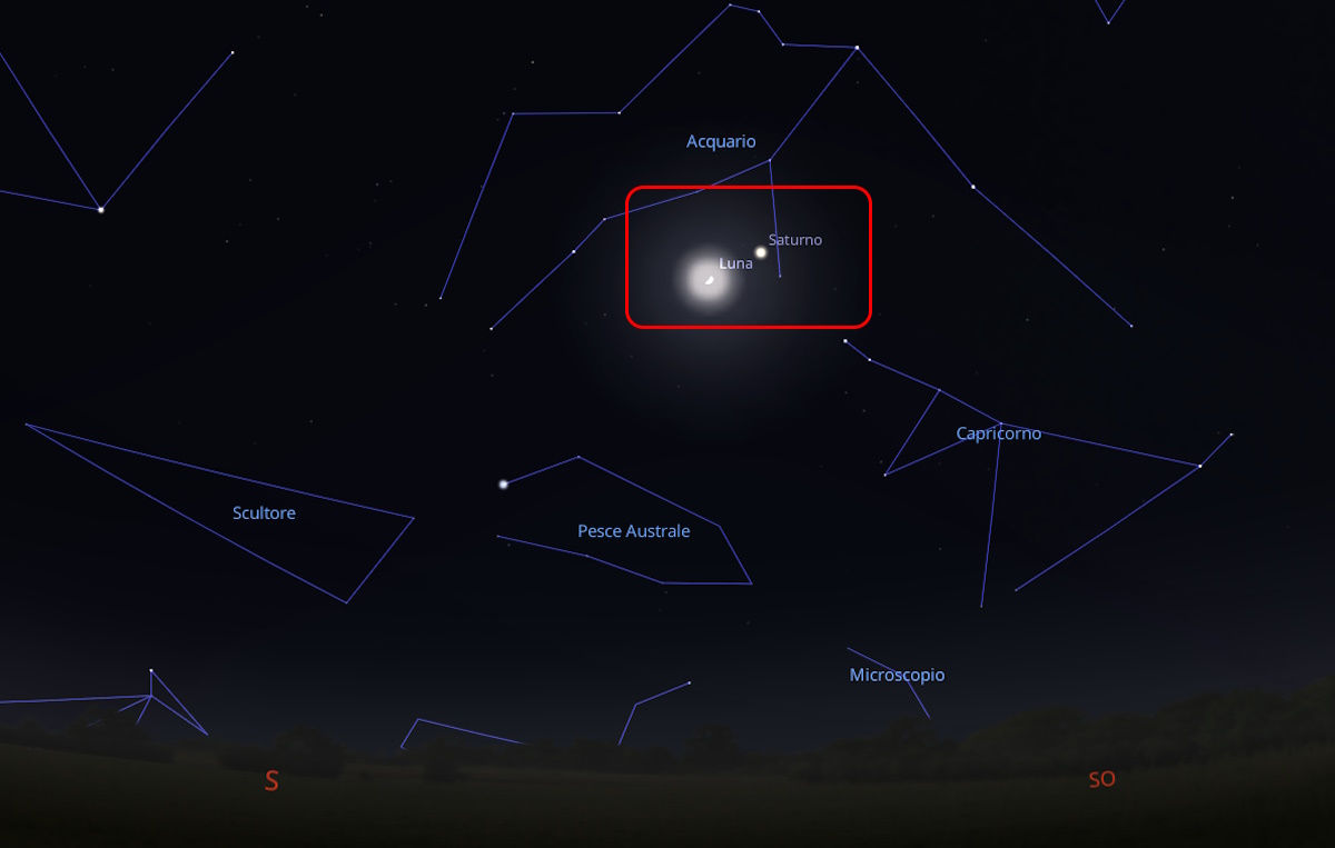 luna saturno leonidi 20 novembre 2023