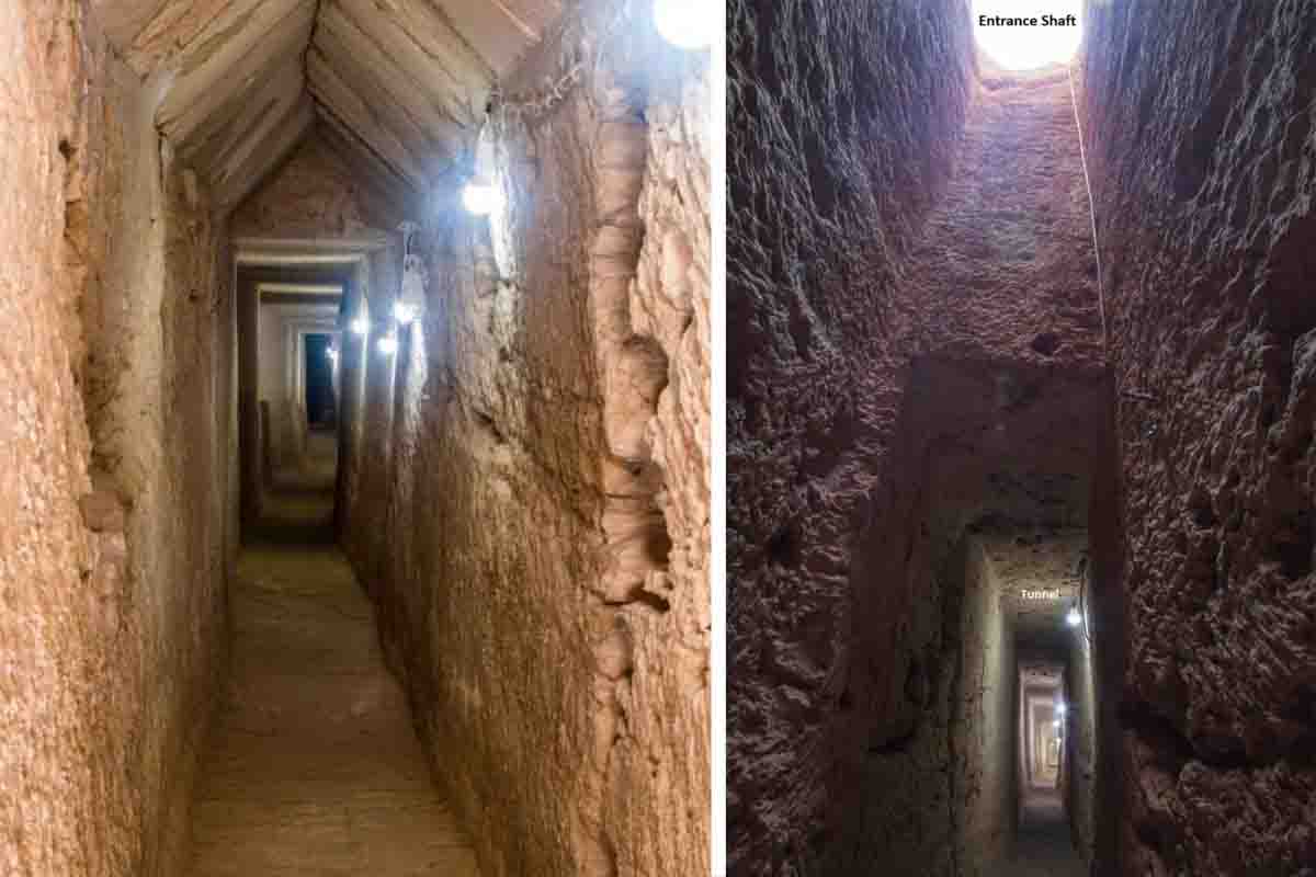 Tunnel Egitto miracolo geometrico