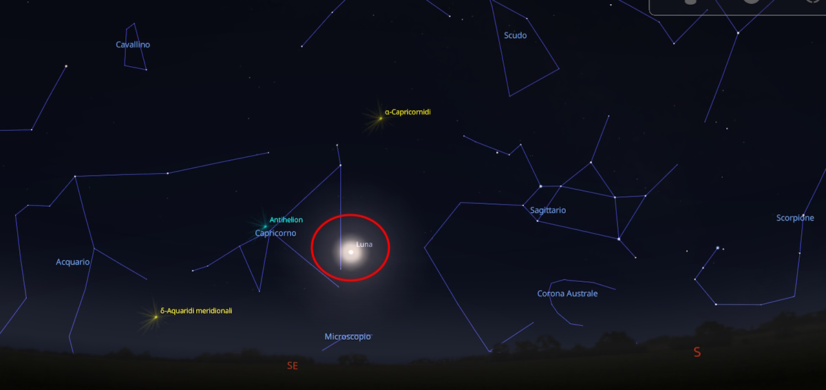 luna piena del cervo 21 luglio 2024