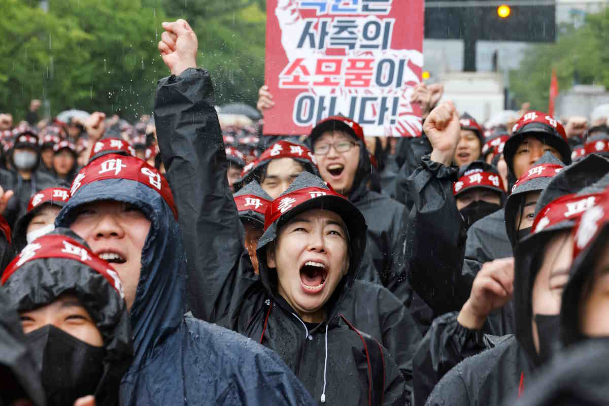 sciopero corea sud