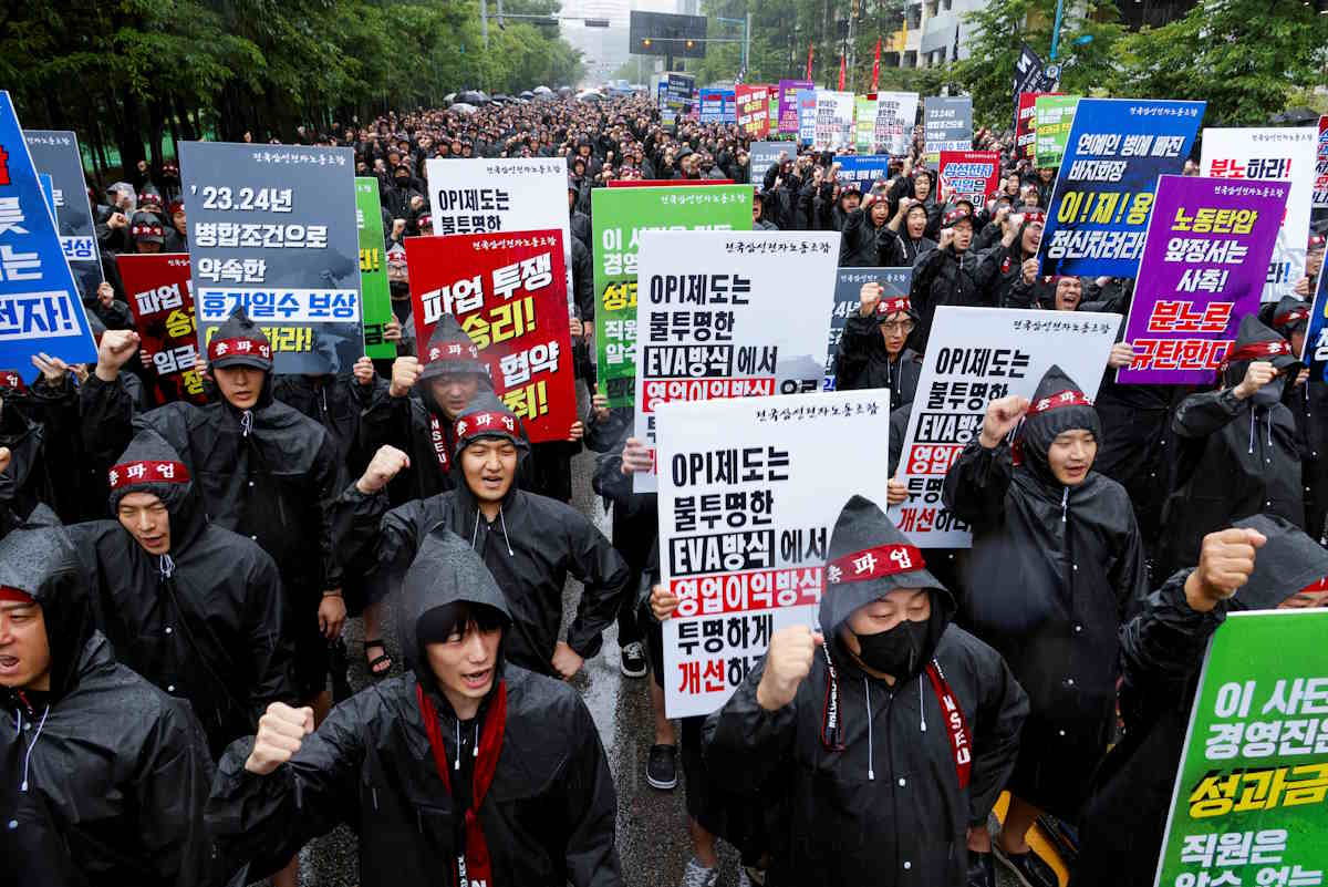 sciopero corea sud