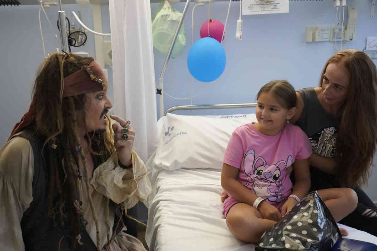 jonny depp in ospedale