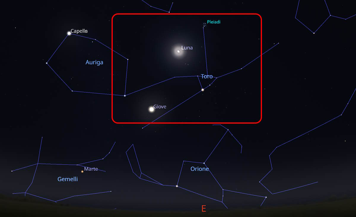 baci celesti luna e stelle