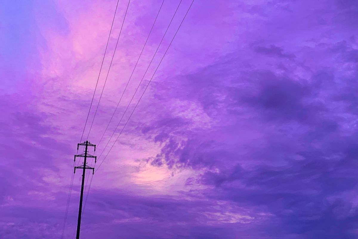 Giappone cielo viola