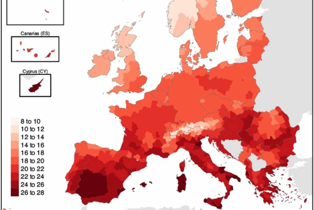 caldo record europa