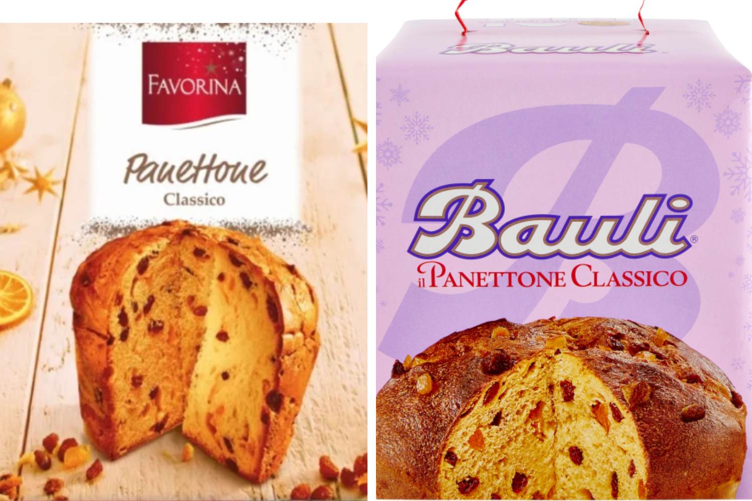 panettone lidl e bauli